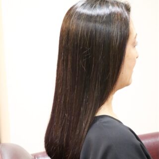 ヘナ　ヘナ＋藍染めの実例